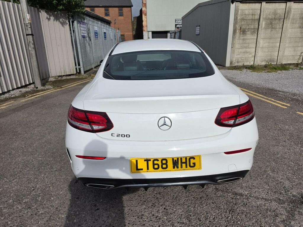 Mercedes-Benz C Class Coupe 1.5 C200 Mhev Amg Line G-tronic Euro 6 Ss LT68WHG White #5