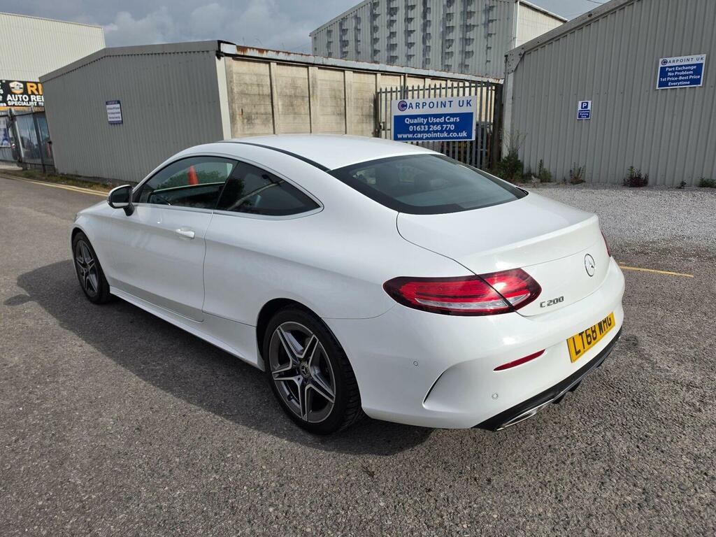 Mercedes-Benz C Class Coupe 1.5 C200 Mhev Amg Line G-tronic Euro 6 Ss LT68WHG White #4