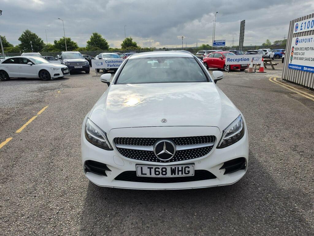 Mercedes-Benz C Class Coupe 1.5 C200 Mhev Amg Line G-tronic Euro 6 Ss LT68WHG White #2