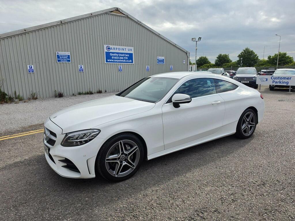 Mercedes-Benz C Class Coupe 1.5 C200 Mhev Amg Line G-tronic Euro 6 Ss LT68WHG White #3