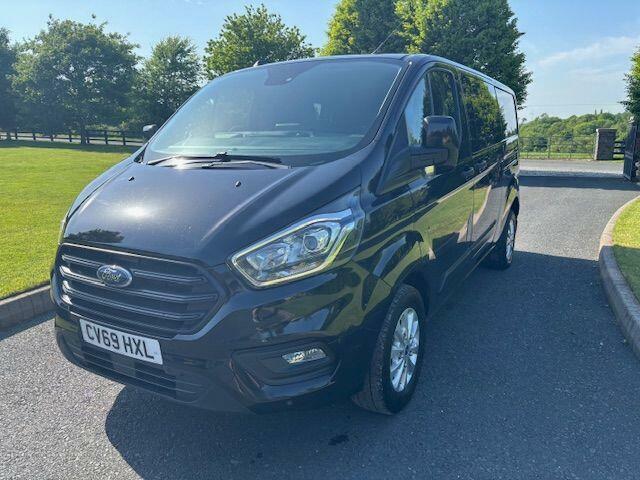 Ford Transit Custom 2.0 300 Ecoblue Trend Crew Van L2 H1 Euro 6 6 CV69HXL Black #3