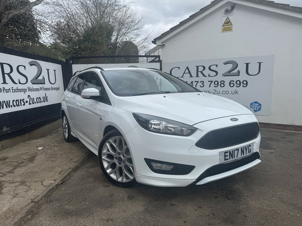 Ford Focus Estate 1.5 Tdci Ecoboost St-line 2017 White #2