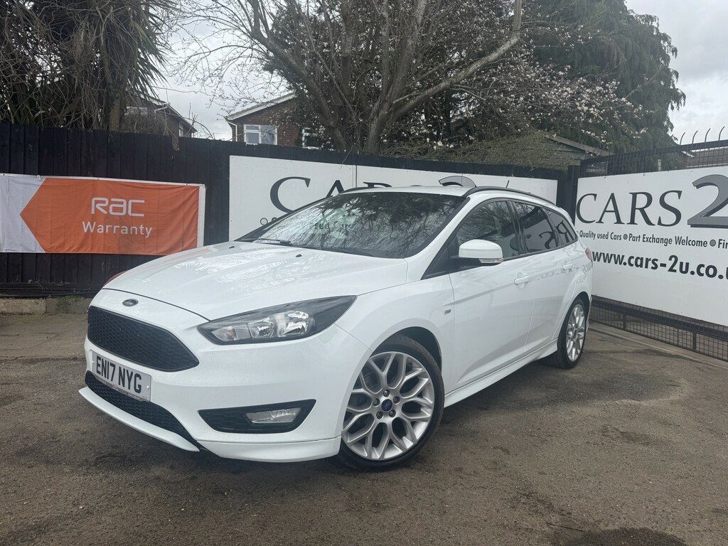 Ford Focus Estate 1.5 Tdci Ecoboost St-line 2017 White #5
