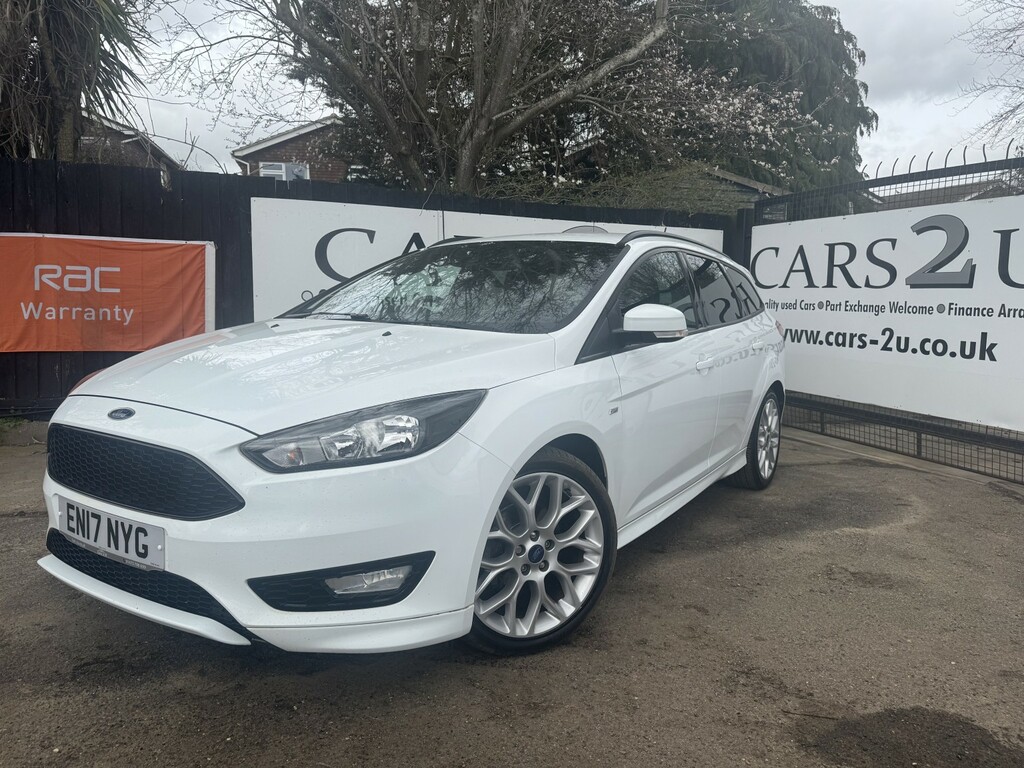 Ford Focus Estate 1.5 Tdci Ecoboost St-line 2017 White #4