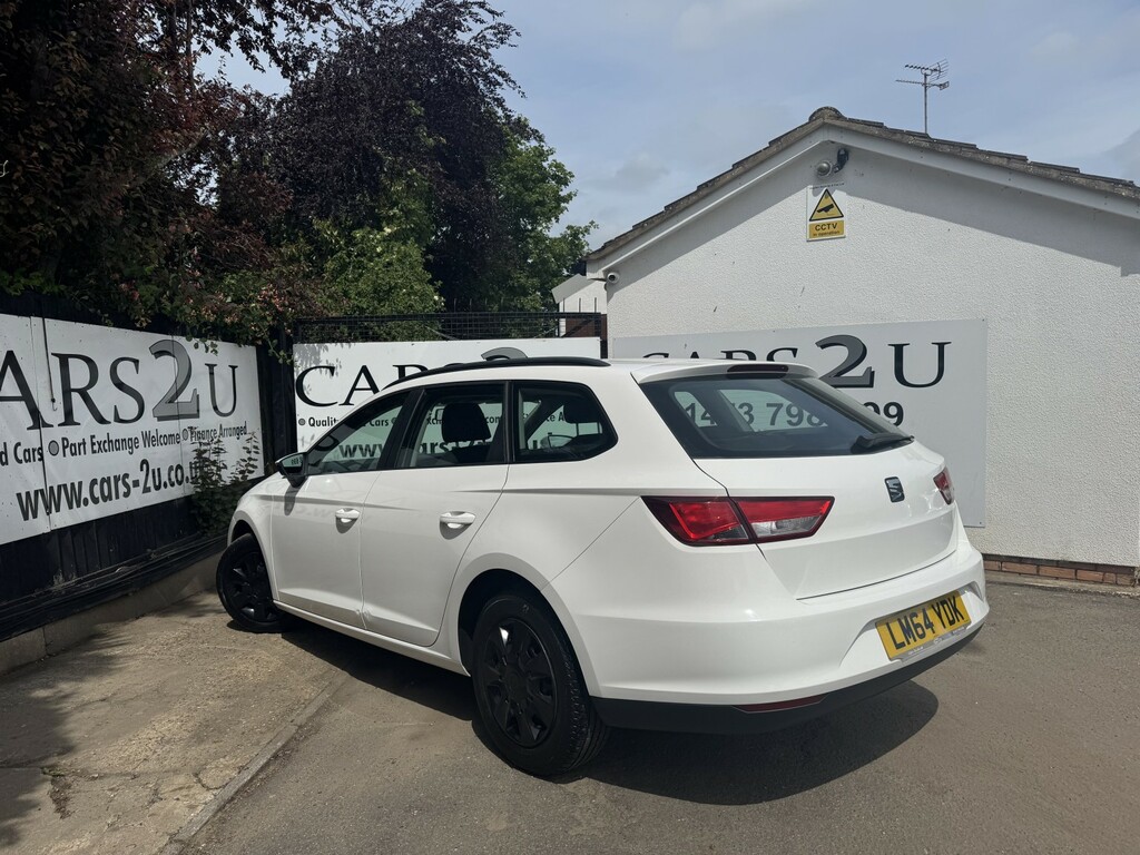 Seat Leon Estate 1.6 Tdi Cr S 2014 LM64YDK White #6