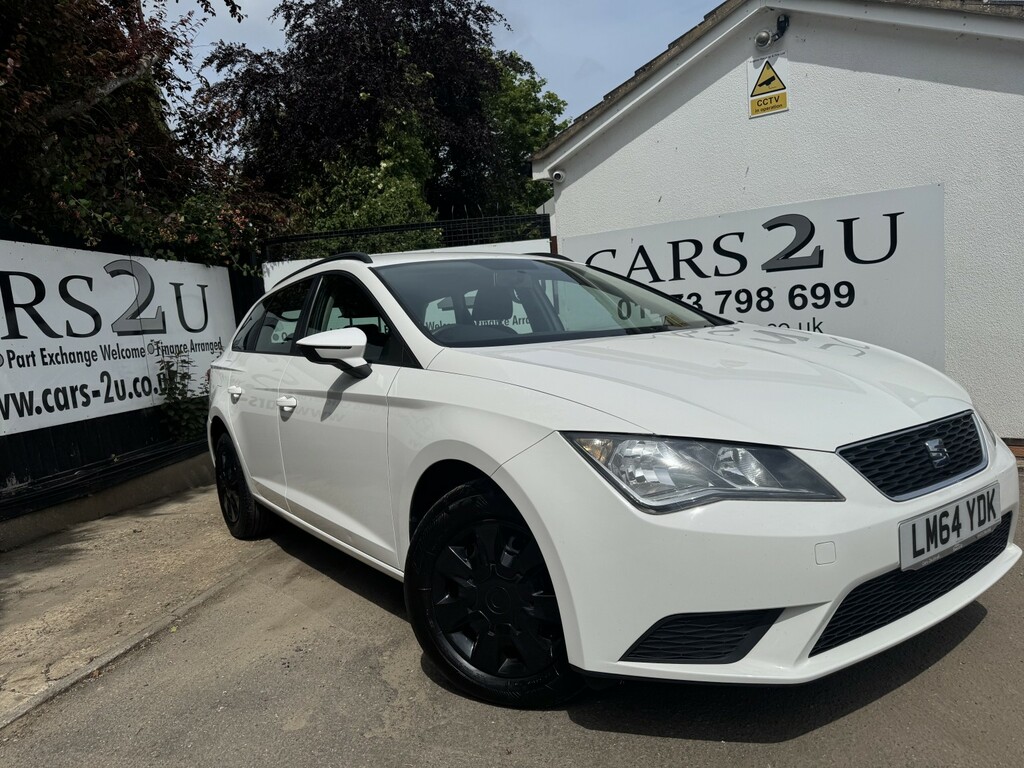 Seat Leon Estate 1.6 Tdi Cr S 2014 LM64YDK White #2