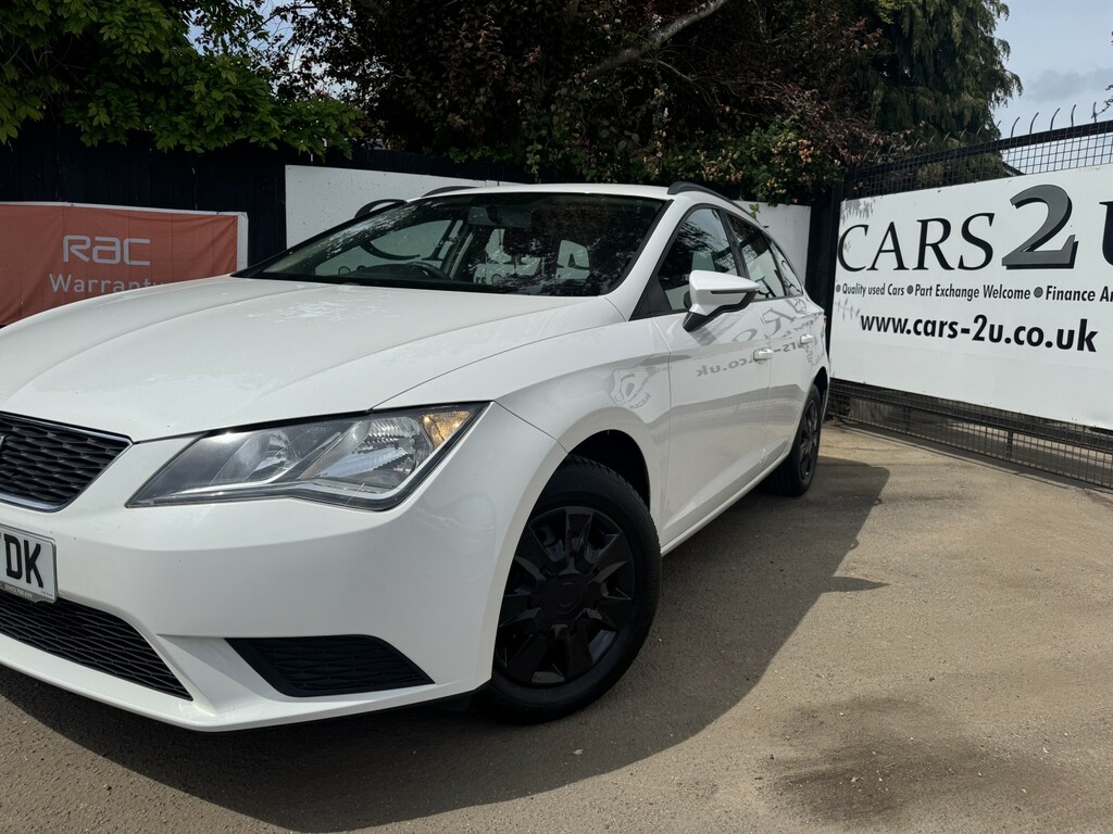 Seat Leon Estate 1.6 Tdi Cr S 2014 LM64YDK White #5