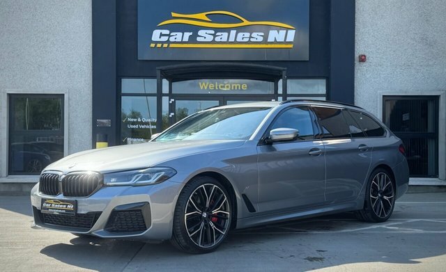 BMW 5 Series 2.0 520D Mht M Sport Touring Hybrid Ste YJ23JBK Grey #2