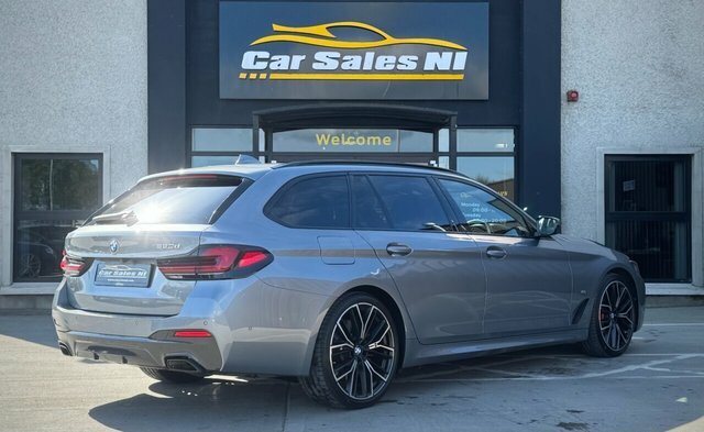 BMW 5 Series 2.0 520D Mht M Sport Touring Hybrid Ste YJ23JBK Grey #4