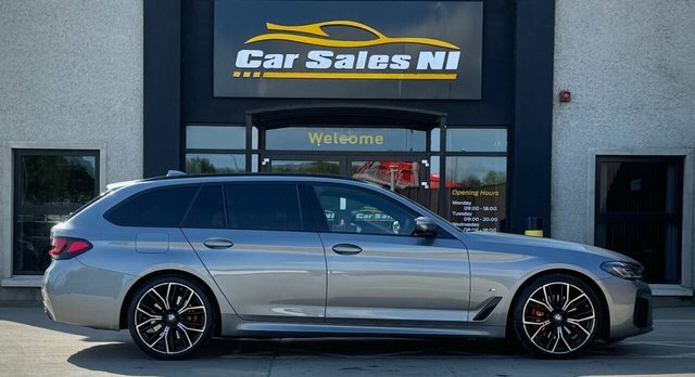 BMW 5 Series 2.0 520D Mht M Sport Touring Hybrid Ste YJ23JBK Grey #3