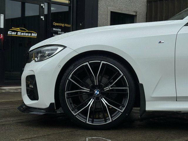 BMW 3 Series 2.0 318D Mht M Sport Saloon Hybrid KN22GSZ White #6