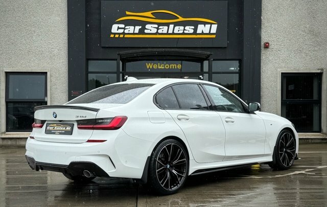 BMW 3 Series 2.0 318D Mht M Sport Saloon Hybrid KN22GSZ White #3