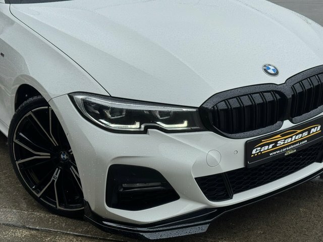 BMW 3 Series 2.0 318D Mht M Sport Saloon Hybrid KN22GSZ White #5