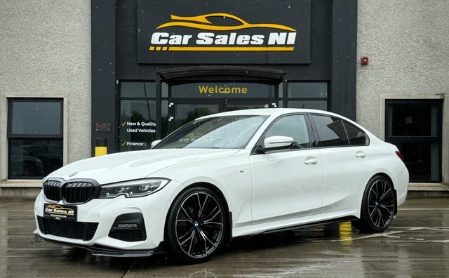 BMW 3 Series 2.0 318D Mht M Sport Saloon Hybrid KN22GSZ White #2