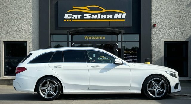 Mercedes-Benz C Class 2.1 C220d Amg Line Estate G-tronic Eur HF67NYZ White #3