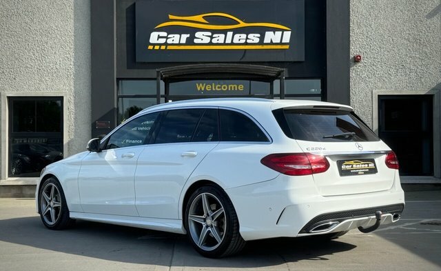 Mercedes-Benz C Class 2.1 C220d Amg Line Estate G-tronic Eur HF67NYZ White #5