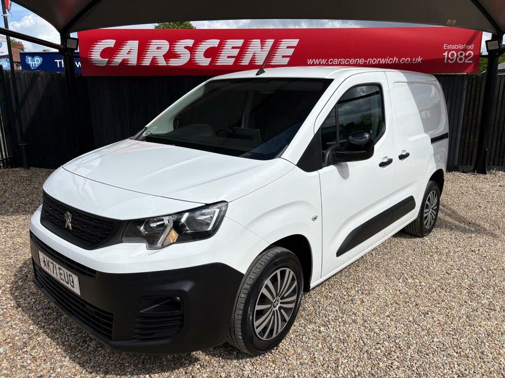 Peugeot Partner Panel Van 1.5 Bluehdi 1000 Professional Premium St AK71EUO White #6
