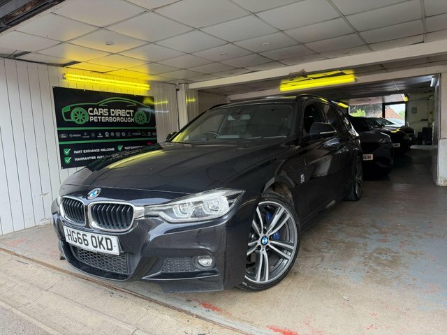 BMW 3 Series 2.0 320D M Sport Touring Xdrive Euro 6 S S HG66OKD Black #2