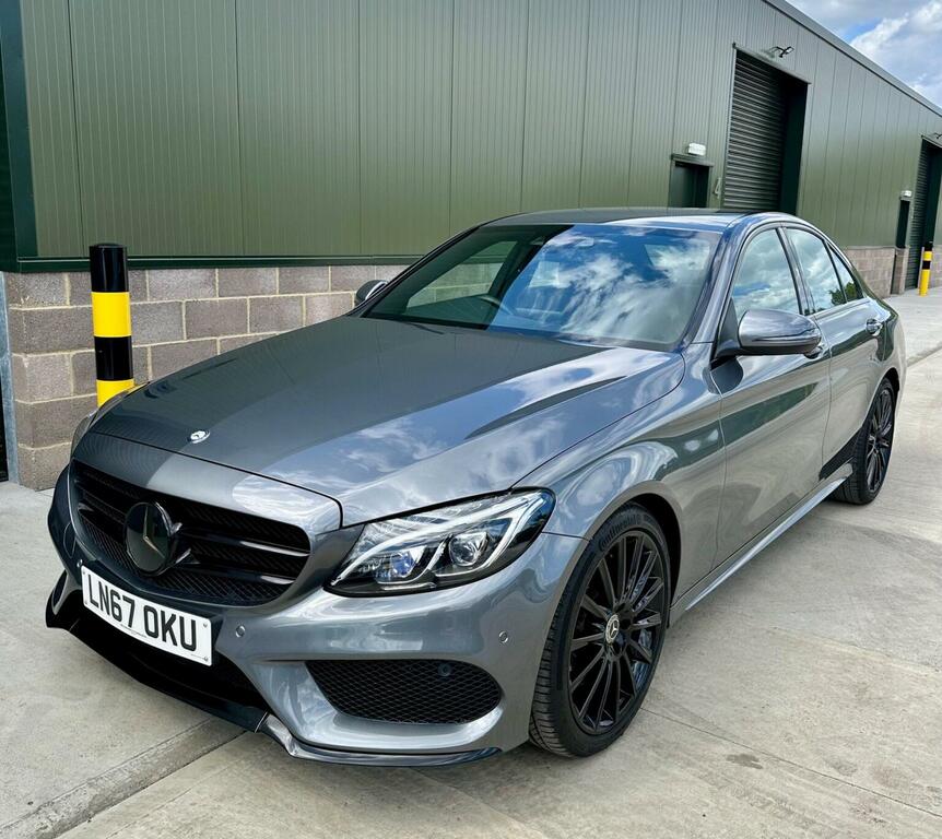 Mercedes-Benz C Class Saloon 2.1 C250d Amg Line G-tronic Euro 6 Ss 4 LN67OKU Grey #5