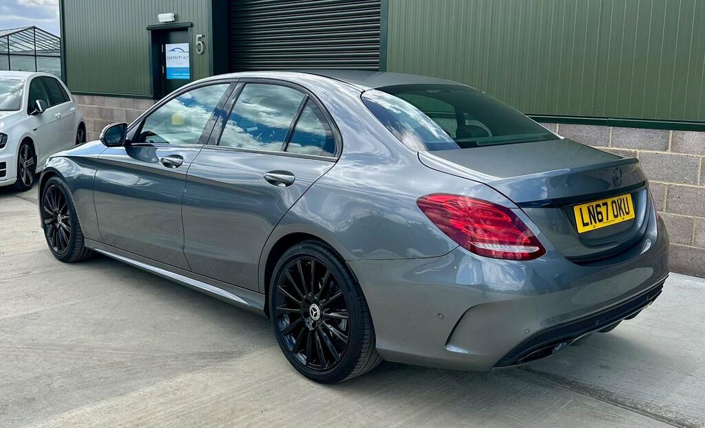 Mercedes-Benz C Class Saloon 2.1 C250d Amg Line G-tronic Euro 6 Ss 4 LN67OKU Grey #3