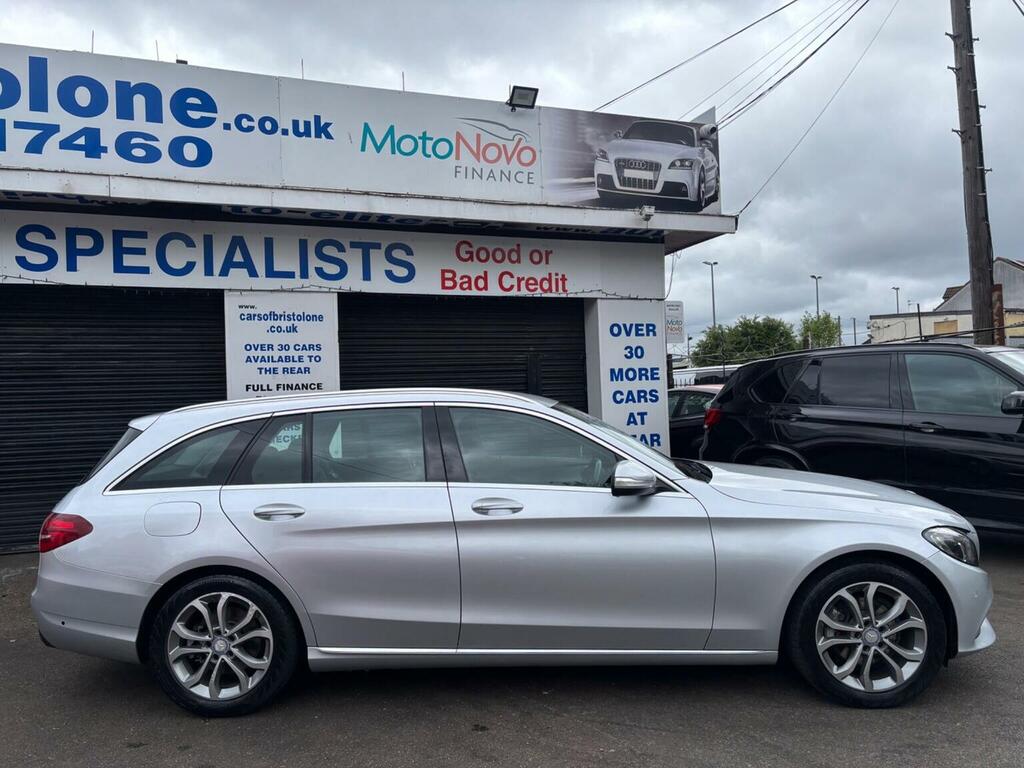 Mercedes-Benz C Class Estate 2.1 C220 Bluetec Sport G-tronic Euro 6 S LG64NJZ Silver #2