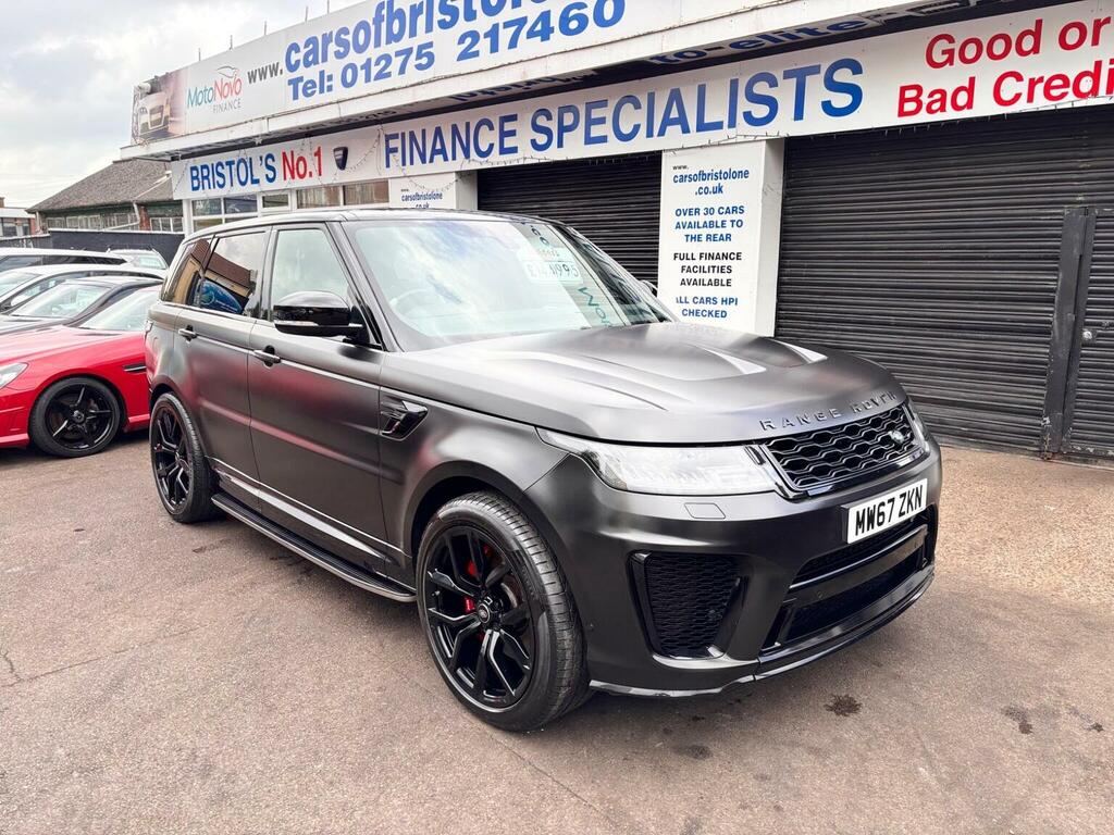 Land Rover Range Rover Sport 5.0 P575 V8 Svr 4Wd Euro 6 Ss Black