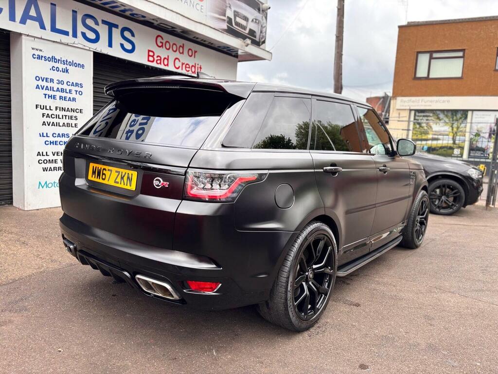 Land Rover Range Rover Sport Suv 5.0 P575 V8 Svr 4Wd Euro 6 Ss 201 MW67ZKN Black #6