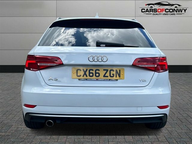 Audi A3 1.6 Tdi Sport Sportback S Tronic Euro 6 CX66ZGN White #6
