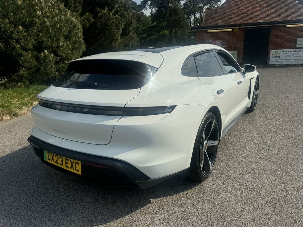 Porsche Taycan Estate DX23EXC White #5
