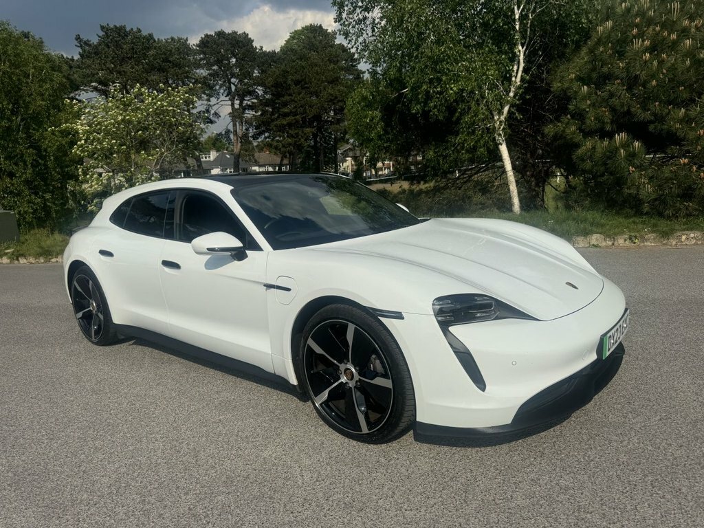 Porsche Taycan Estate DX23EXC White #2