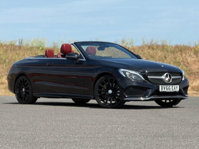 Mercedes-Benz C Class 2.0 C200 Amg Line Cabriolet G-tronic Euro 6 S S Black