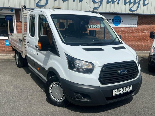 Ford Transit Custom 350 Ecoblue Chassis Double White