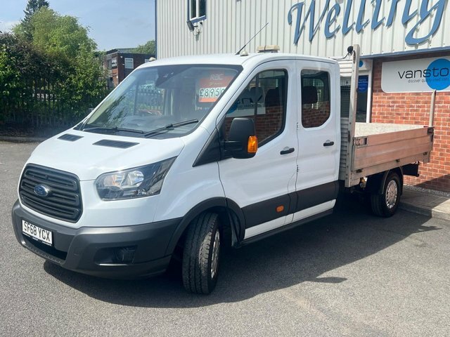 Ford Transit Custom 350 Ecoblue Chassis Double SF68YCX White #2