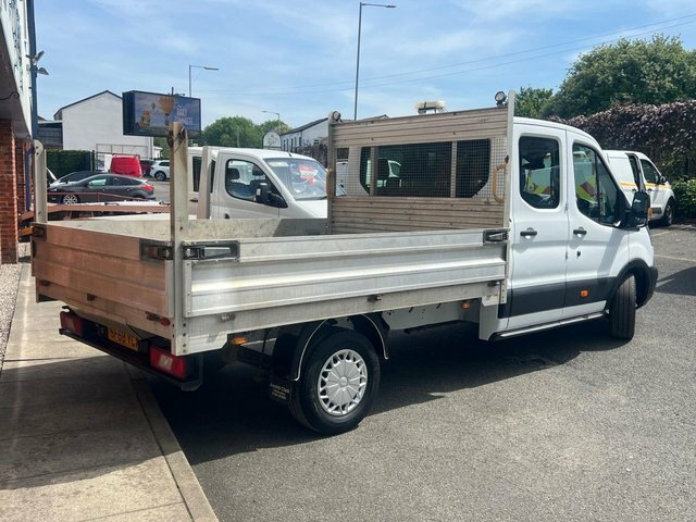 Ford Transit Custom 350 Ecoblue Chassis Double SF68YCX White #3