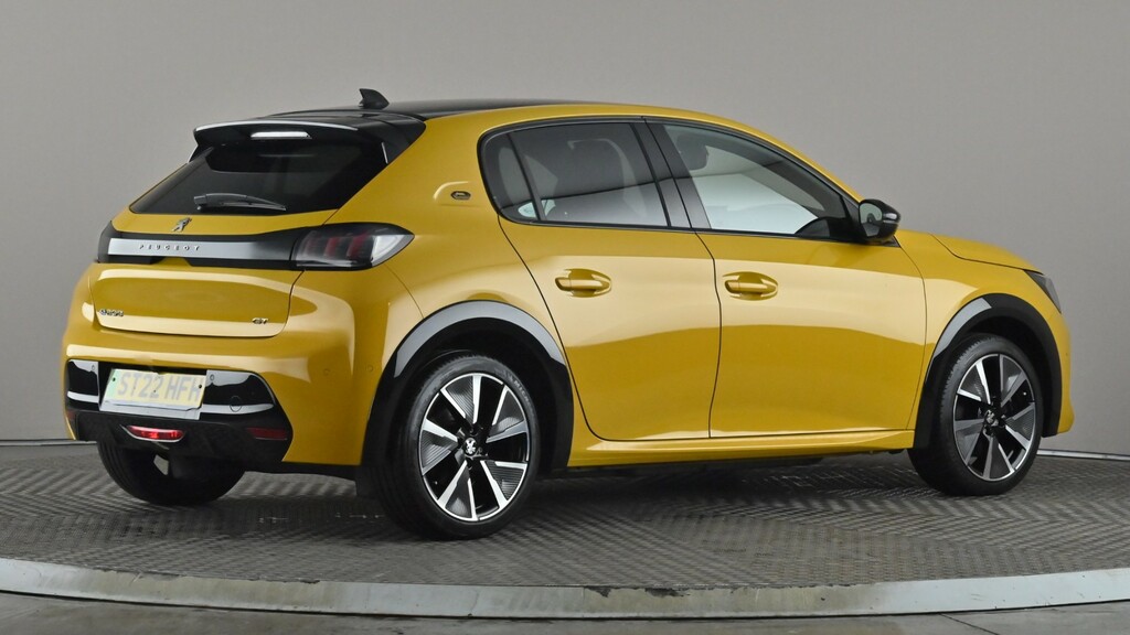 Peugeot e-208 100Kw Gt 50Kwh Yellow #6