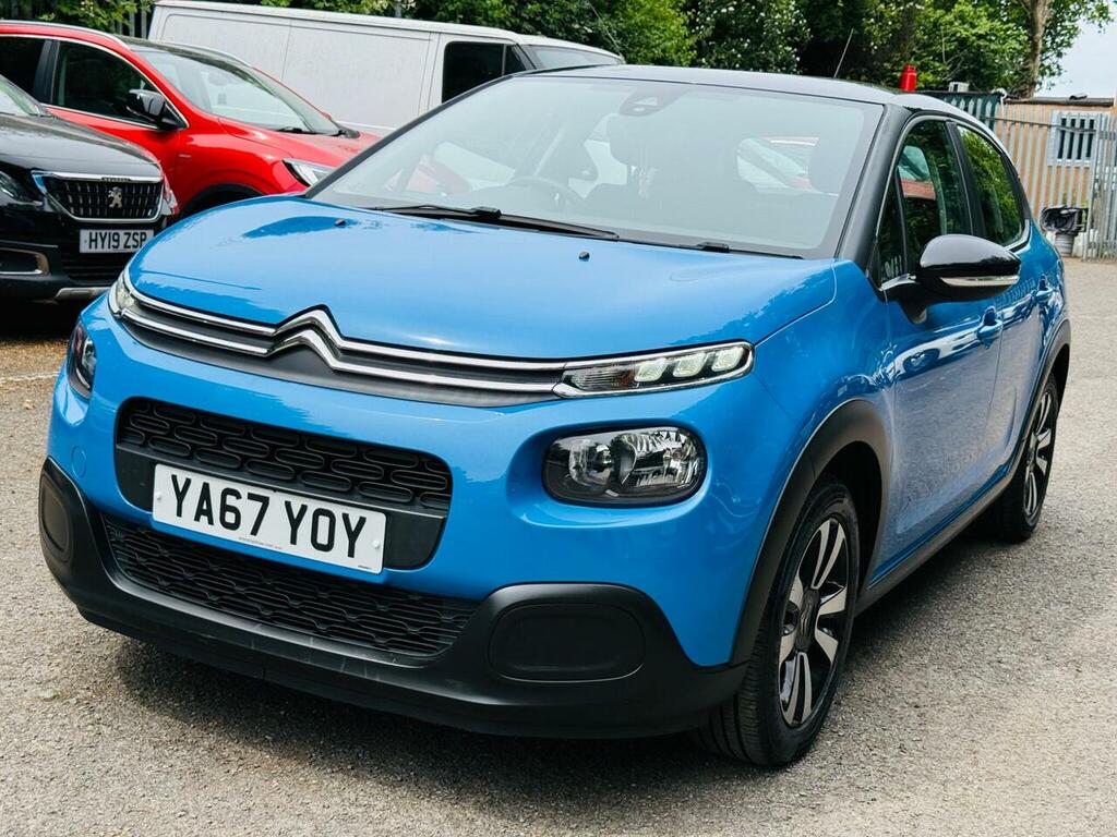 Citroen C3 1.2 Puretech Feel Euro 6 YA67YOY Blue #4