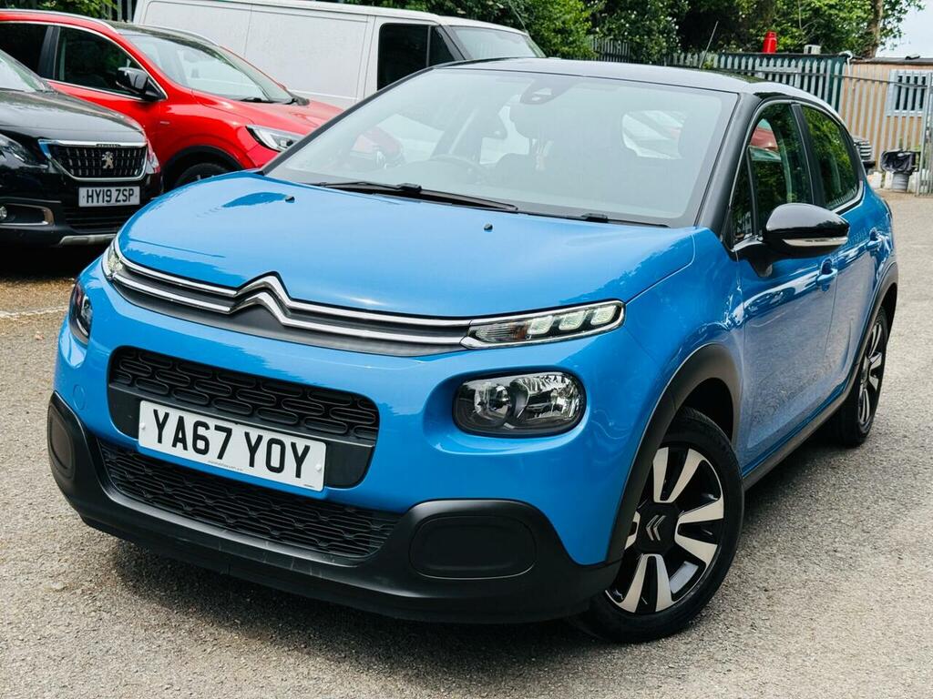 Citroen C3 1.2 Puretech Feel Euro 6 YA67YOY Blue #2
