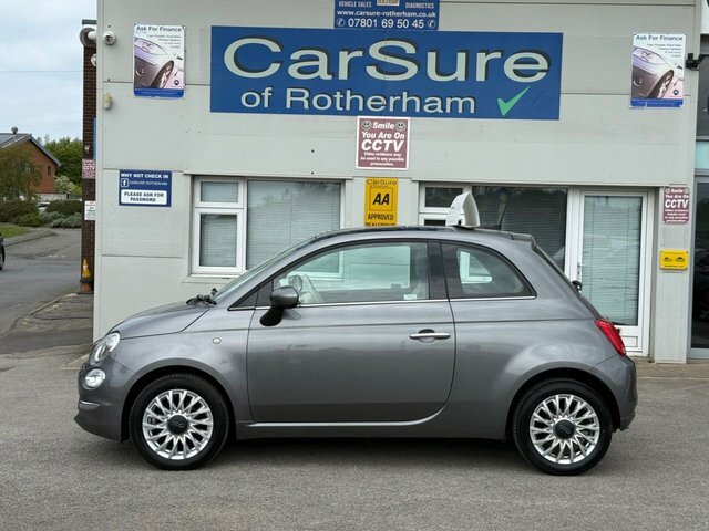 Fiat 500 1.2 Lounge Hatchback Euro 6 Ss Grey