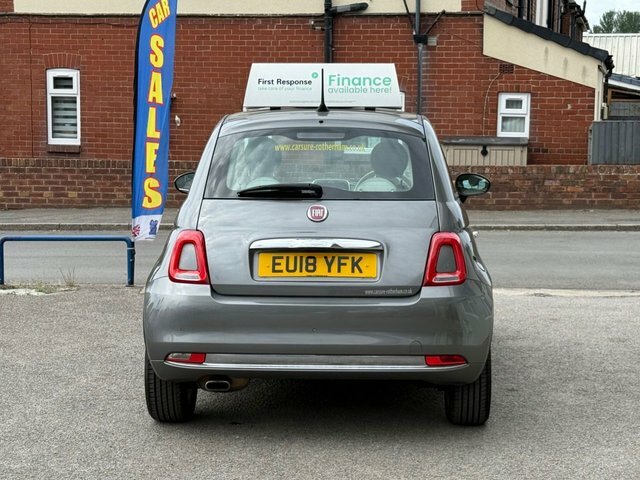 Fiat 500 1.2 Lounge Hatchback Euro 6 Ss EU18YFK Grey #3