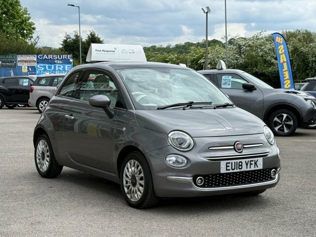 Fiat 500 1.2 Lounge Hatchback Euro 6 Ss EU18YFK Grey #6