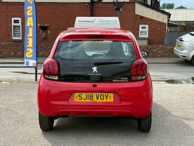 Peugeot 108 1.0 Active Hatchback Euro 6 68 SJ18VOY Red #3