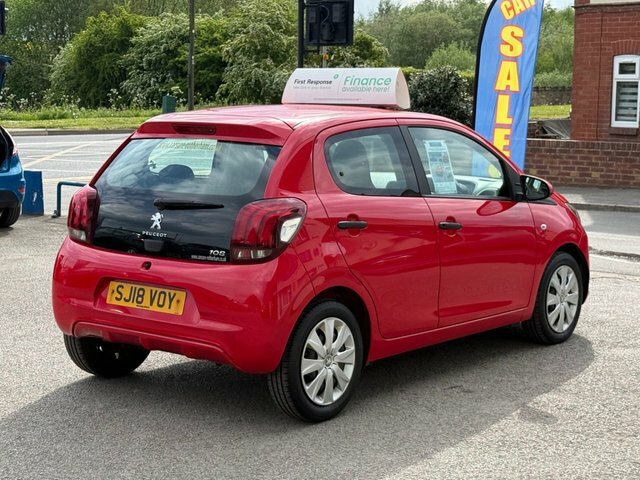 Peugeot 108 1.0 Active Hatchback Euro 6 68 SJ18VOY Red #4