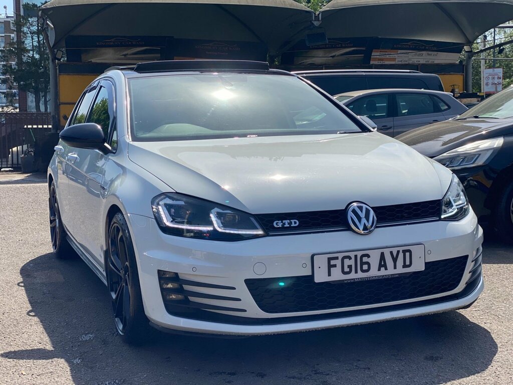 Volkswagen Golf 2.0 Tdi Gtd Hatchback Dsg Euro 6 Ss FG16AYD White #5