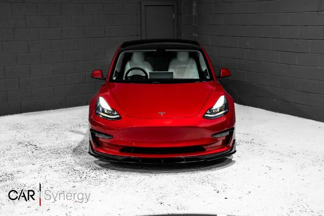 Tesla Model 3 Motor Performance Saloon YB69UBH Red #5
