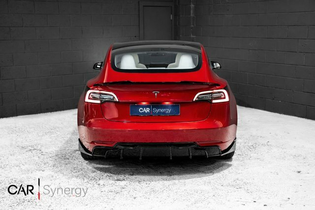 Tesla Model 3 Motor Performance Saloon YB69UBH Red #6