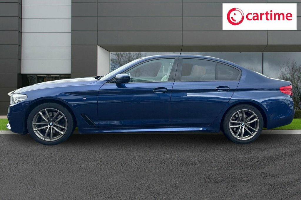 BMW 5 Series 2L M Sport YD69GMK Blue #3