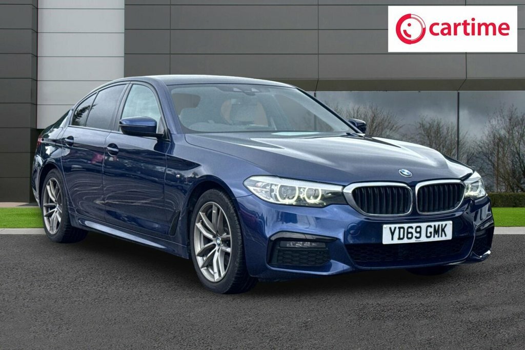 BMW 5 Series 2L M Sport YD69GMK Blue