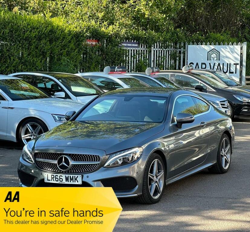 Mercedes-Benz C Class Coupe 2.1 C220d Amg Line G-tronic Euro 6 Ss Grey