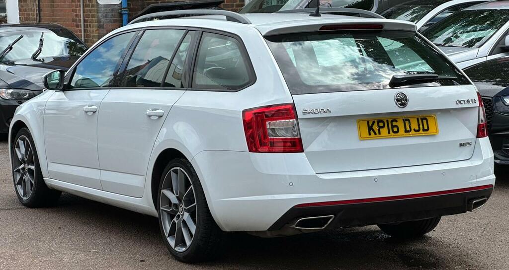 Skoda Octavia Estate 2.0 Tdi Vrs Dsg Euro 6 Ss Snav 20 KP16DJD White #6
