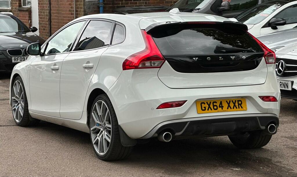 Volvo V40 Hatchback 2.0 D4 R-design Lux Nav Geartronic Euro White #6